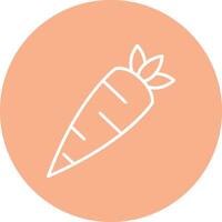 Carrot Line Multi Circle Icon vector