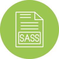 Sass Line Multi Circle Icon vector