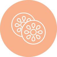 Kiwi Line Multi Circle Icon vector