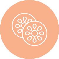 Kiwi Line Multi Circle Icon vector