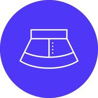 Skirt Line Multi Circle Icon vector