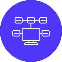 Tasks Line Multi Circle Icon vector