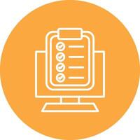 Tasks Line Multi Circle Icon vector