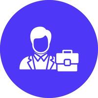 Business Style Glyph Multi Circle Icon vector