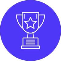 Trophy Line Multi Circle Icon vector