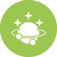 Astronomy Glyph Multi Circle Icon vector