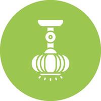 Lamp Glyph Multi Circle Icon vector