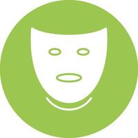 Theatre Glyph Multi Circle Icon vector