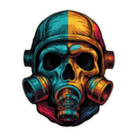 Skull head illustration png