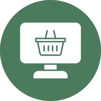 OnGlyph Multi Circle Shop Glyph Multi Circle Icon vector