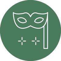Mask Line Multi Circle Icon vector