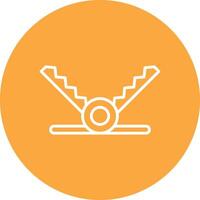 Trap Line Multi Circle Icon vector
