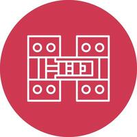 Hinge Line Multi Circle Icon vector