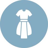 Dress Glyph Multi Circle Icon vector