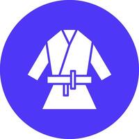 kimono glifo multi circulo icono vector