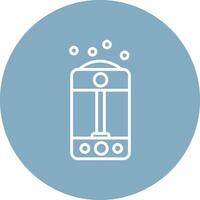 Humidifier Line Multi Circle Icon vector