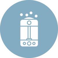 Humidifier Glyph Multi Circle Icon vector