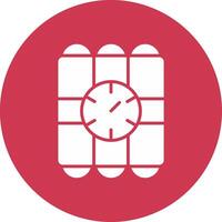 C4 Glyph Multi Circle Icon vector