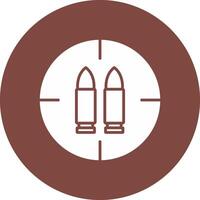 Ammo Glyph Multi Circle Icon vector