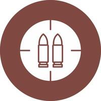 Ammo Glyph Multi Circle Icon vector