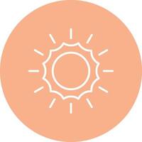 Sun Line Multi Circle Icon vector