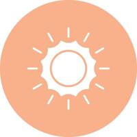 Sun Glyph Multi Circle Icon vector