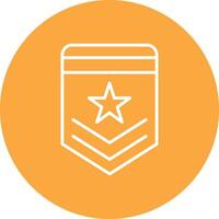 Badge Line Multi Circle Icon vector