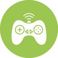 Controller Glyph Multi Circle Icon vector
