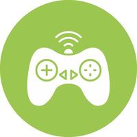 Controller Glyph Multi Circle Icon vector