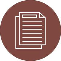 Document Line Multi Circle Icon vector