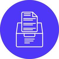 Document File Line Multi Circle Icon vector