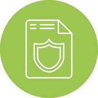 Document Line Multi Circle Icon vector