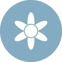 Amaryllis Glyph Multi Circle Icon vector