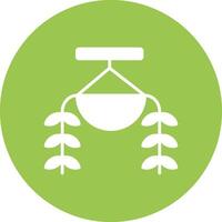 Burros Tail Glyph Multi Circle Icon vector