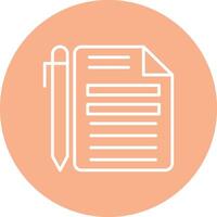 Document Line Multi Circle Icon vector