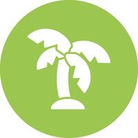 Palm Glyph Multi Circle Icon vector