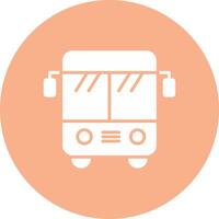 Bus Glyph Multi Circle Icon vector