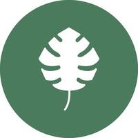 Monstera Glyph Multi Circle Icon vector