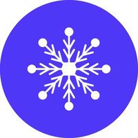 Snowflake Glyph Multi Circle Icon vector