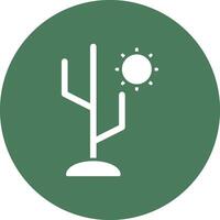 cactus glifo multi circulo icono vector