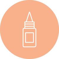 Bottle Line Multi Circle Icon vector