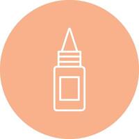 Bottle Line Multi Circle Icon vector