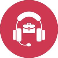 Support Glyph Multi Circle Icon vector