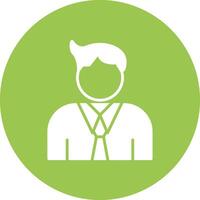 Character Glyph Multi Circle Icon vector