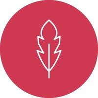 Feather Line Multi Circle Icon vector
