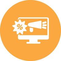 Promotion Glyph Multi Circle Icon vector