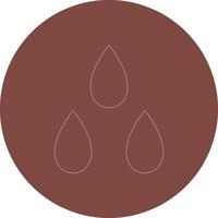 Water Drop Line Multi Circle Icon vector