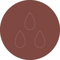 Water Drop Line Multi Circle Icon vector