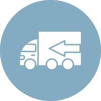 Truck Glyph Multi Circle Icon vector