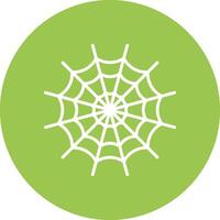Spider Web Line Multi Circle Icon vector